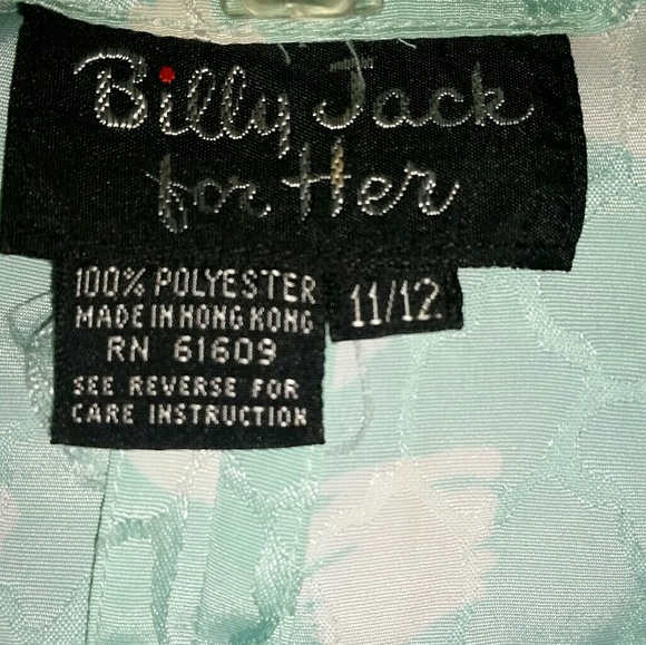 Billy Jack Mint Green Wrap Dress NWZT Sz Jr. 11/12 - Picture 3 of 3